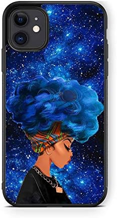 XUNQIAN Kompatibilis iPhone 12 Esetben, iPhone 12 Pro Esetben, Fekete Afro-Amerikai Lányok, Nők, Vékony,