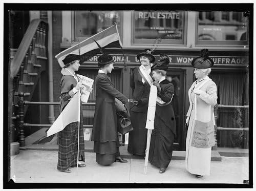 HistoricalFindings Fotó: Nő, Választójog,Elsie Lancaster,Ida Vizek,A Politikai Kampány,Járda,Lépcső,1914