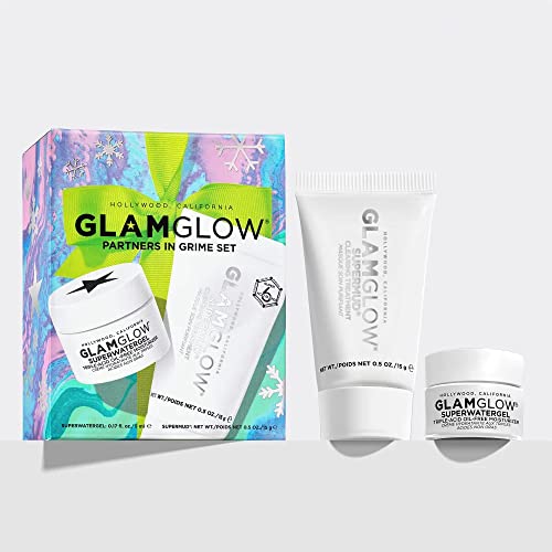 Glamglow Partnerek Grime Set - Supernud Maszk & Superwatergel Hidratáló