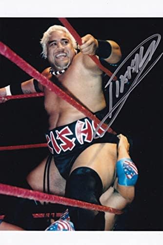 Rikishi Aláírt 4x6 Fénykép WWE Kép Autogramot New Japan Pro Wrestling WCW UWA 2 - Dedikált Birkózás Fotók