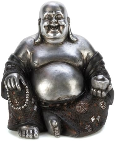 Ajándékok & Decor 14581 Boldog Ülő Buddha Szobor, Többszínű