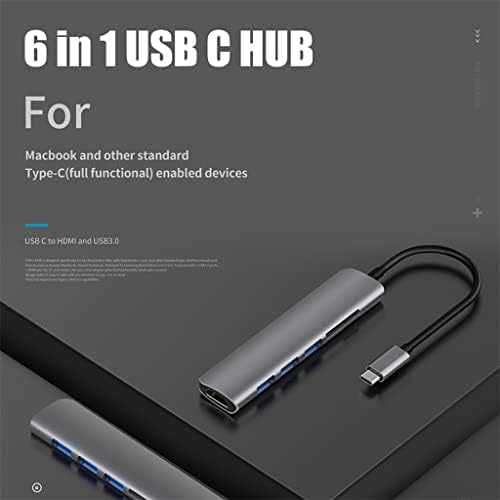 ZHYH USB 3.1 C-Típusú Adaptert, Hub, hogy a 4K Thunderbolt 3 USB C Hub Elosztó 3.0 TF SD Olvasó Nyílás