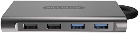 Sitecom KN-390 USB-C Többportos Pro Adapter | USB-C-2X USB 3.1 + 2X USB 2.0 + 2X HDMI + 1x VGA + 1x Gigabit