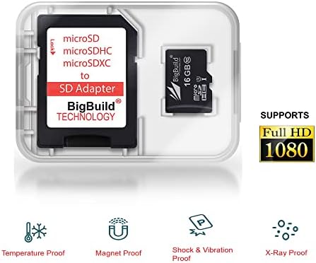 BigBuild Technológia 16GB Ultra Gyors 80MB/s microSDHC Memória Kártya Nokia 5.4, 6.2, 7.2, 8 V UW, 8.3