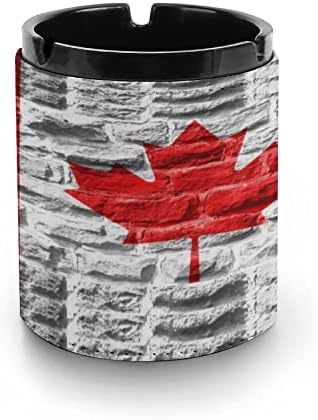 Kanadai Zászló PU Bőr Hamutartó a Dohányzó Asztal Dohányzó hamutartó Hamu tartó Home Office Autó Dekoráció