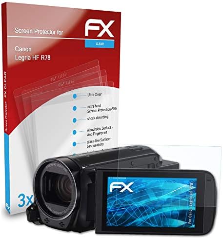 atFoliX Képernyő Védelem Film Kompatibilis Canon Legria HF R78 képernyővédő fólia, Ultra-Tiszta FX Védő