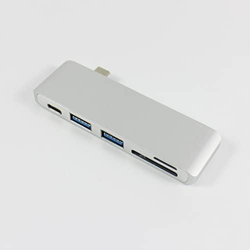 SOLUSTRE Elosztó Adapter USB Töltés Hub USB Hubok C - Típusú USB 3.0 5 az 1-ben Kombó Elosztó Adapter