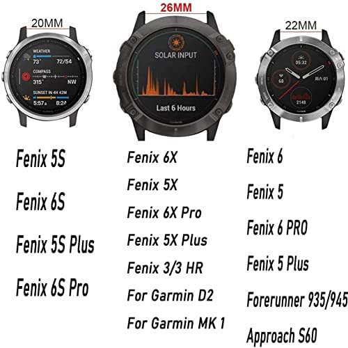 SNKB 26 22 20 MM Watchband Szíj, a Garmin Fenix 7 7 X 7-ES Watch gyorskioldó Szilikon Easyfit Csukló Heveder