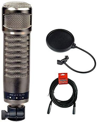 Electro-Voice RE27N/D Adás Bemondó Mikrofon Változó-D, Neodímium Kapszula, Pop Filter & XLR Kábel