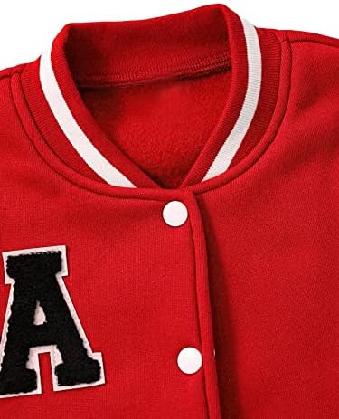 SOLY HUX Kisgyermek Fiú a Levelet a Nyomtatási Colorblock Baseball Dzseki Bombázó Vintage Outwear Kabát