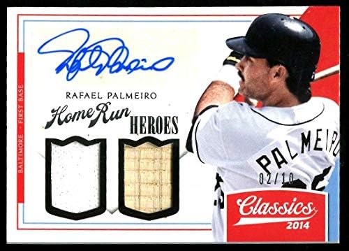 Rafael Palmeiro 2014 Panini Klasszikusok Home Run Heroes Játék-Használt/Dedikált Kártya 2/10 - MLB Dedikált