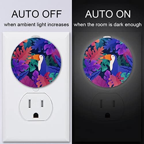 2 Csomag Plug-in Éjjeli LED-es Éjszakai Fény, az Alkonyat-hogy-Hajnal Érzékelő Gyerek Szoba, Gyerekszoba,