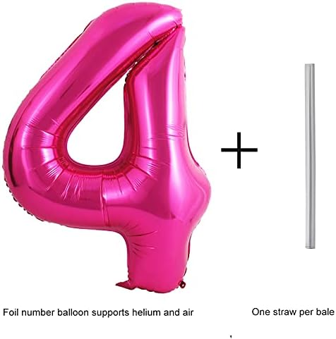 40 Hüvelyk Rózsaszín Nagy számban Lufi 4 Születésnapi Party Dekorációk, Kellékek Héliumos Fólia Mylar