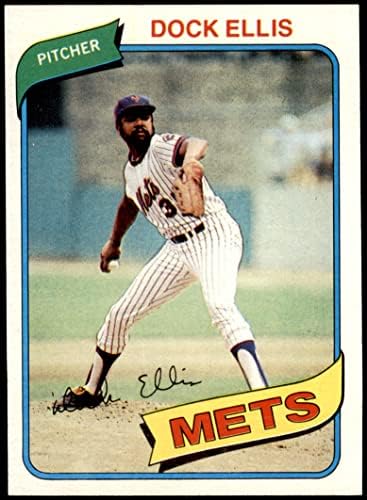1980 Topps 117 Dock Ellis New York Mets (Baseball Kártya) NM/MT Mets