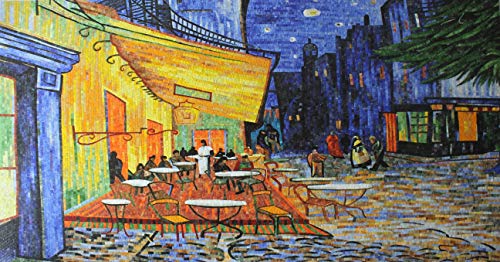 Vincent van Gogh Kávézó Terasz Éjszaka | Csábító Mozaik Design | Mozaik Ötleteket Mozaikok Labor | Kézzel