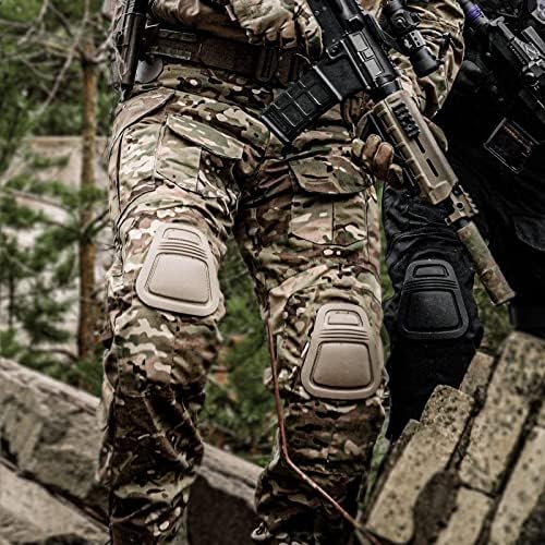 VOTAGOO Combat Nadrág térdvédőt, G3 Vadászat Multicam Nadrág a Férfiak Taktikai Katonai Paintball Nadrág