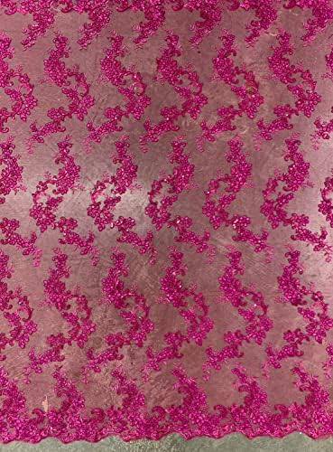Cristina FORRÓ Rózsaszín Poliészter Virágos Hímzéssel, a Flitter a Háló Csipke Anyagból, A gyár által