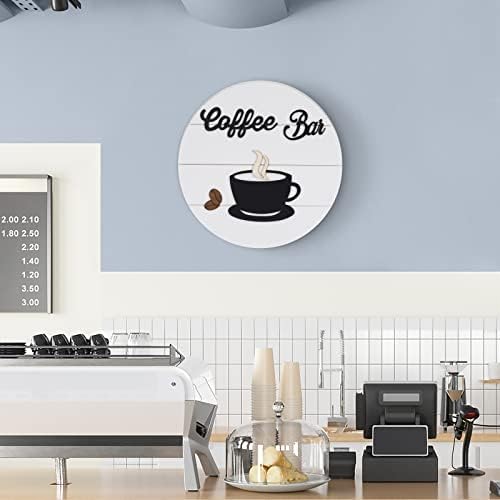 Fa kávézóban Jel Kerek-Modern Parasztház kávézóban Dekoráció 3D Kávé Kivágott felirat Lógott Fali Dekor