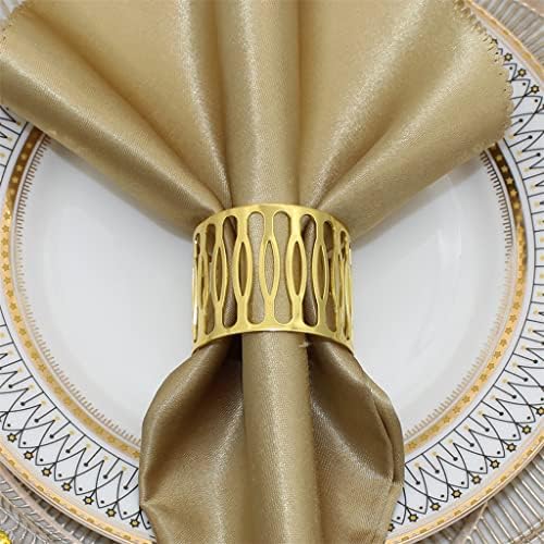 SAWQF Hotel Étkező Asztal Asztal Dekoráció Üreges Ki Szalvéta Gyűrű Birtokosai Serviette Csat Esküvői