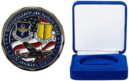 Egyesült Államok légiereje USAF Goodfellow Air Force Base Kihívás Érme, Kék Bársony Kijelző Doboz