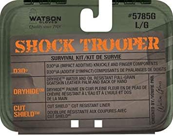 Shock Trooper Watson Kesztyű, 5785G Munka Kesztyű, Bőr, A7 Vágott Ellenálló, Víz/Olaj Ellenálló, d3o