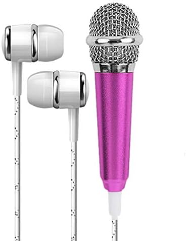 KXDFDC Mini Vezetékes Mikrofon, 3,5 mm-es Sztereó Stúdió Hordozható Audió Fülhallgató KTV Beszéd Telefon