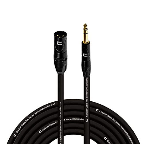 Szimmetrikus XLR Kábel Férfi 1/4 TRS - 75 Méter Fekete - Pro 3-Pin Mikrofon Csatlakozó Teljesítményű Hangszóró,
