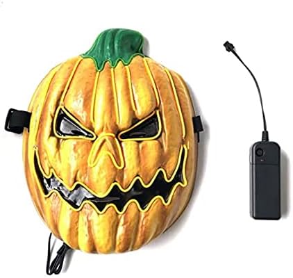 Halloween maszk LED fénycső tök stílus horror EK izzó maszk dekoráció