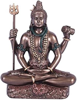 Gyűjthető India 3.4-es Hideg Öntött Bronz Úr Shiv Idol ajándékba (Sokszínű)