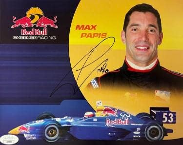 Max Papis írt alá a Red Bull Cheever Indy Racing Autó 8x10 Kép 4 - SZÖVETSÉG LL60510 - Dedikált NBA-Fotók
