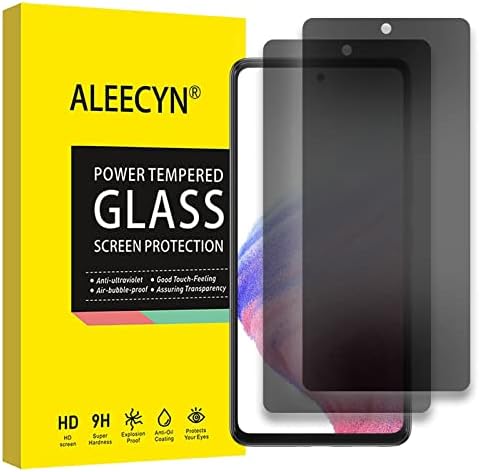 ALEECYN (2pack) Kompatibilis a Samsung Galaxy A53 Adatvédelmi Képernyő ProtectorPrecise Kivágott,Buborék