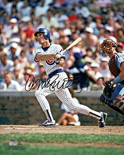 Ryne Sandberg Chicago Cubs Dedikált 16 x 20 Üti Fénykép - Dedikált MLB Fotók
