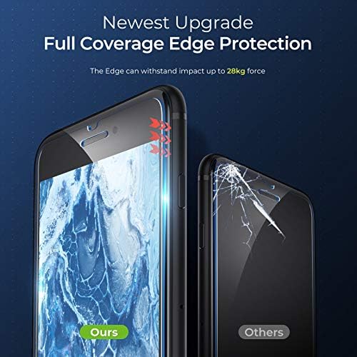ORIbox Üveg kijelző Védő fólia iPhone 8 Plus,7 Plus,6S Plusz 6 Plus (5.5 Hüvelykes) Edzett Üveg kijelző