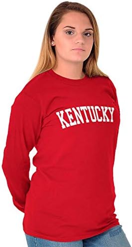 Kentucky Egyszerű, Hagyományos Klasszikus Hosszú Ujjú Tshirt Férfiak Nők