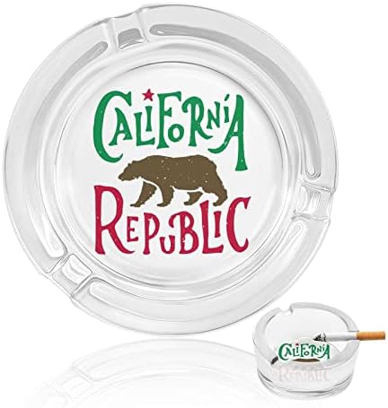 Kaliforniai Köztársaság Medve Üveg Hamutartó a Cigaretta Szélálló Kuka Nyomtatott Díszes hamutartót a