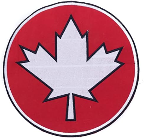 Sturgis-Közép-Nyugat-Kanadai Zászló Kerek, Piros-Fehér Központ Vas, a Javítás Motoros Mellény CP192