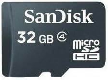 SanDisk MicroSDHC 32GB Nagy Sebességű Class 4 Kártyát a MicroSD-SD Adapter