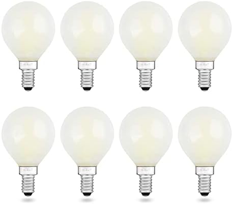 AIELIT Szabályozható Matt E12 LED Izzó 25 Watt Egyenértékű, Napfény, Fehér 5000K 200LM, G15 LED Izzószálas