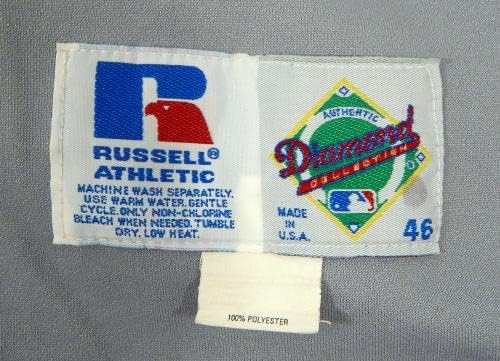 1995-99 Texas Rangers 25 Játékban Használt Szürke Jersey DP08122 - Játék Használt MLB Mezek