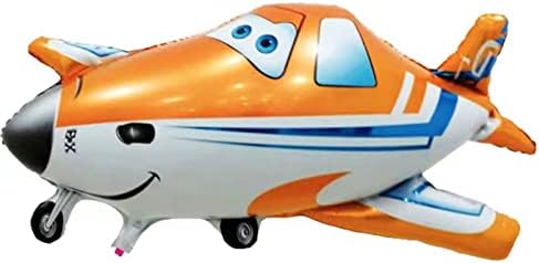 2DB Narancssárga Repülő Fólia Lufit Repülőgép Szülinapi Parti Dekoráció Fiú babaváró Party Kellékek