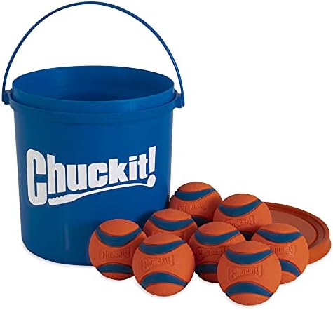 Chuckit! Ultra Labdát Hozza Játék Kutyáknak, Közepes Méretű 8 Csomag Tisztítás Vödör & Max Világító Kutya