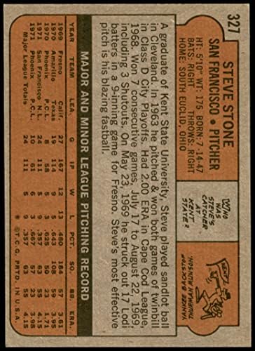 1972 Topps 327 Steve Stone San Francisco Giants (Baseball Kártya) NM Óriások