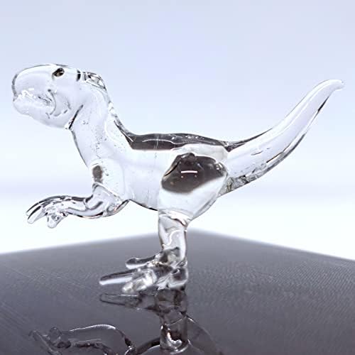 Sansukjai Dinoszaurusz Miniatűr Figurákat Kézzel Fújt Átlátszó Üveg Művészeti Állatok Gyűjthető Ajándék