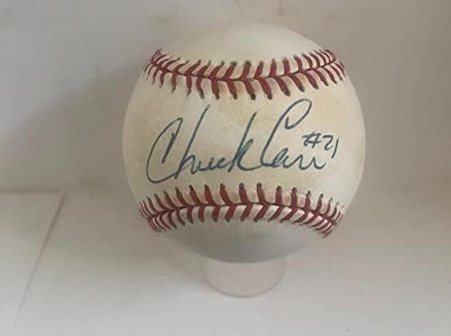 Chuck Carr Marlins/mets Elhunyt Aláírt Dedikált N. l. Baseball Szövetség A162714 - Dedikált Baseball