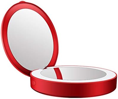 Tükrök Mini Hordozható Kerek HD Smink Tükör LED Bump Összecsukható Beauty Kozmetikai Eszköz Utazási Mobil