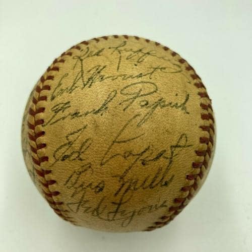 1947-Ben A Detroiti Tigrisek & Chicago White Sox Csapat Aláírt Amerikai Profi Baseball-Liga - Dedikált