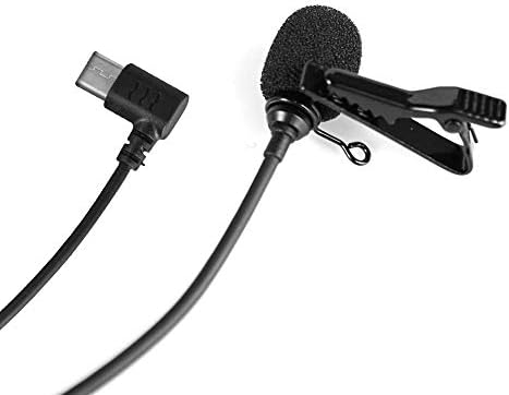 Hooshion C-Típusú Nyakörv Mikrofon Felvételi Mikrofon, USB Mikrofon a Csipesz 1.5 M-es Vonal FIMI Palm