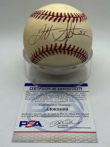 Garrett Stephenson Bíborosok Aláírt Autogramot Hivatalos OMLB Baseball PSA DNS - Dedikált Baseball