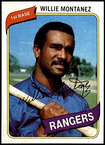 1980 Topps 224 Willie Montanez Texas Rangers (Baseball Kártya) NM/MT Rangers