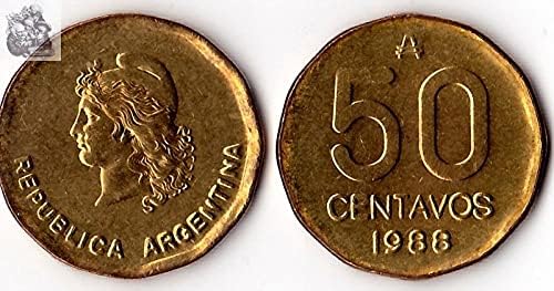 Amerikai Argentína 50 Swant Érme 1988-As Kiadás Külföldi Érmék, Bankjegyek Gyűjtemény